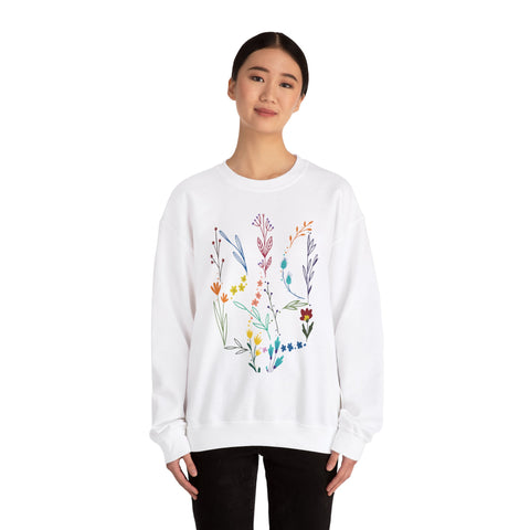 Floral Tryzub Crewneck Sweatshirt