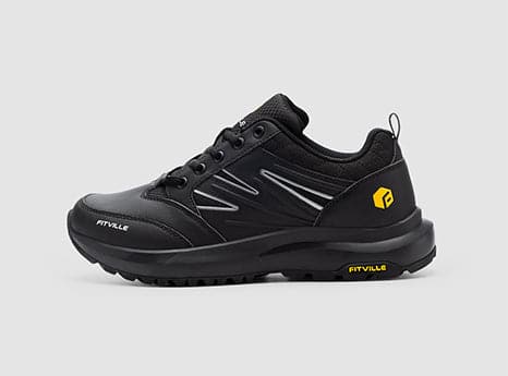 FitVille Men's Low-Top Sturdy Core Hiking Shoes by FitVille
