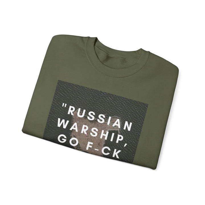 'RUSSIAN WARSHIP, GO F-CK YOURSELF' Heavy Blend Unisex Crewneck Sweatshirt