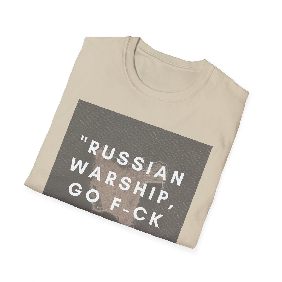 'Russian Warship, Go F-ck Yourself' Unisex Softstyle T-Shirt