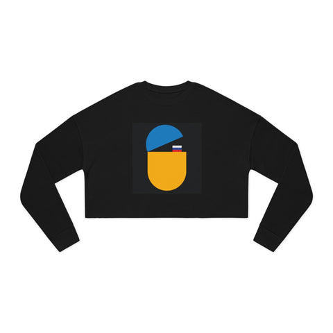 'Wolf Pac Mentality' Women's Cropped Sweatshirt