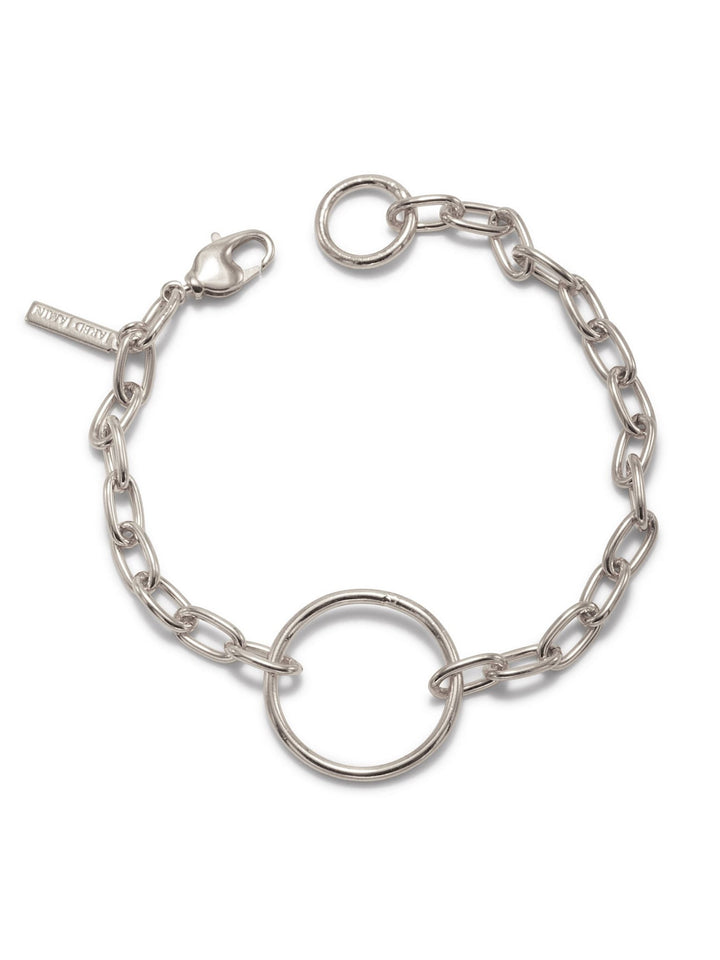 Silver Chain Reaction Ellipse Bracelet by JAREDJAMIN Jewelry