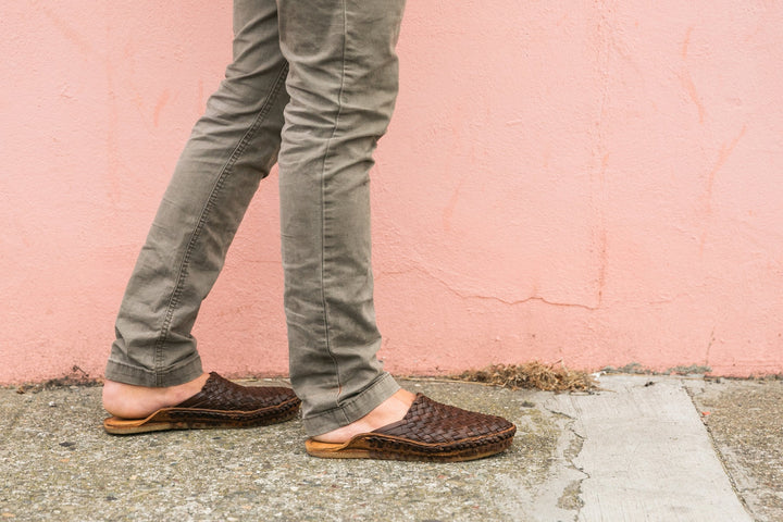 Woven City Slipper in Walnut by Mohinders