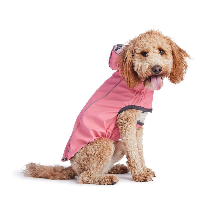 Reversible Elasto-Fit Raincoat - Pink/Pink by GF Pet
