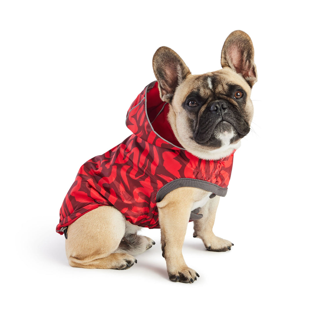 Reversible Elasto-Fit Raincoat - Red/Red by GF Pet