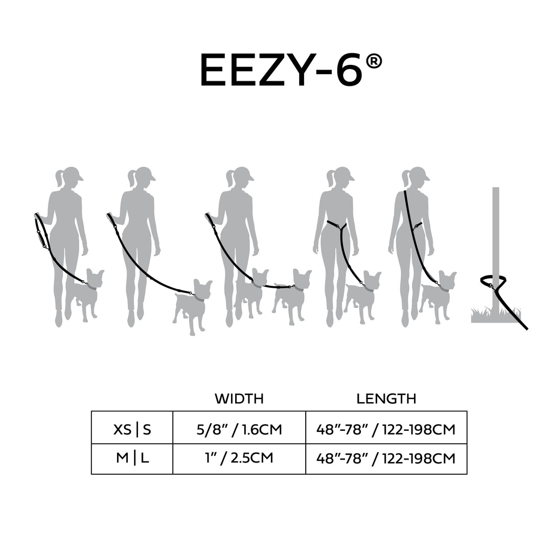 Reflective Leash - EEZY-6 - Red by GF Pet