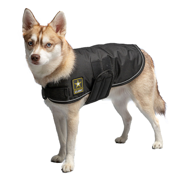 US Army Dog Blanket Jacket - Black by GF Pet
