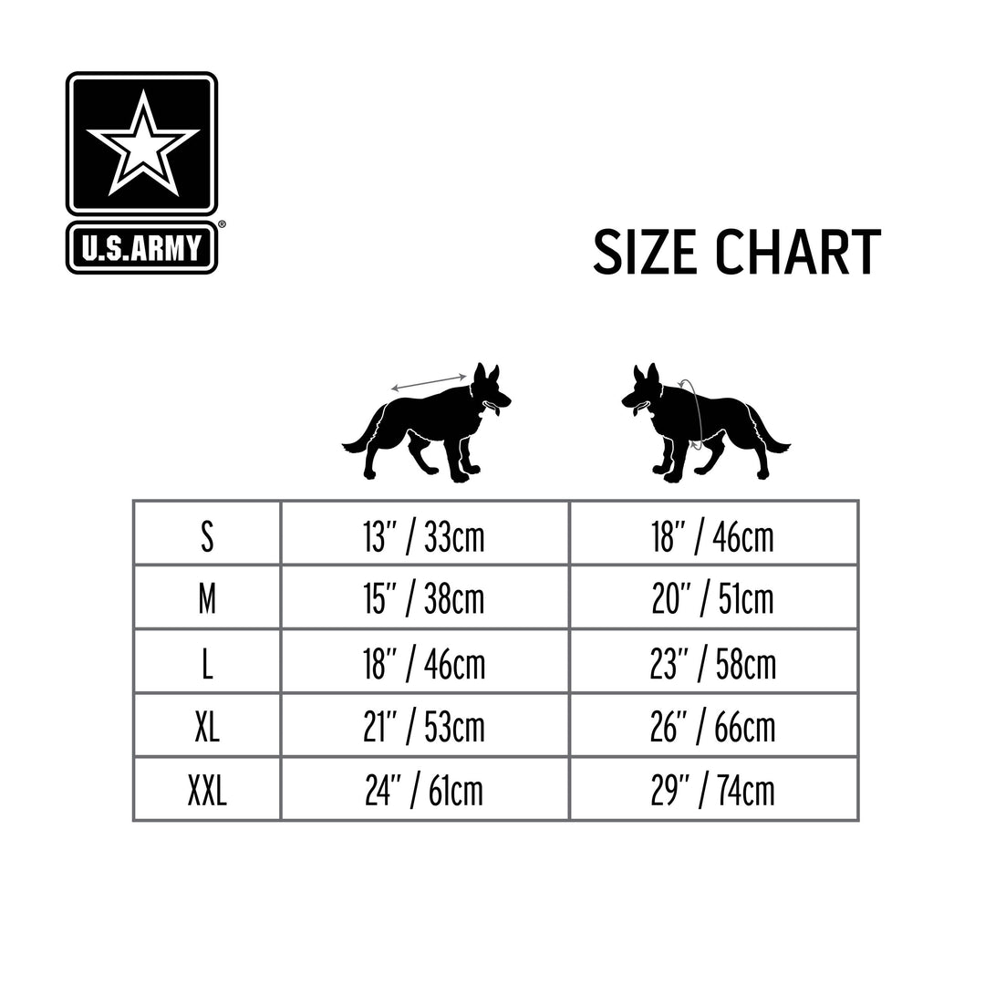 US Army Dog Blanket Jacket - Black by GF Pet