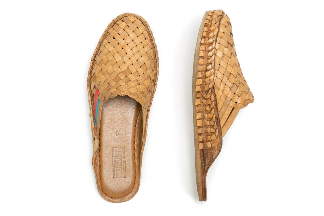 Woven Slide in Honey + Stripes by Mohinders