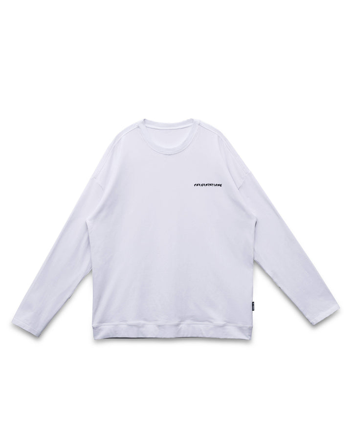 Konus Men's Long Sleeve Tee in White by Shop at Konus