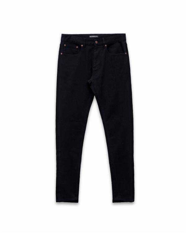 Konus Men's Stretch Denim in Black by Shop at Konus