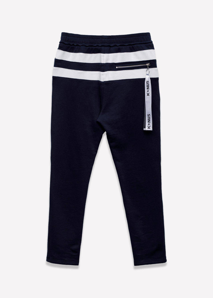 Konus Men's Stripe Sweatpants in Navy by Shop at Konus