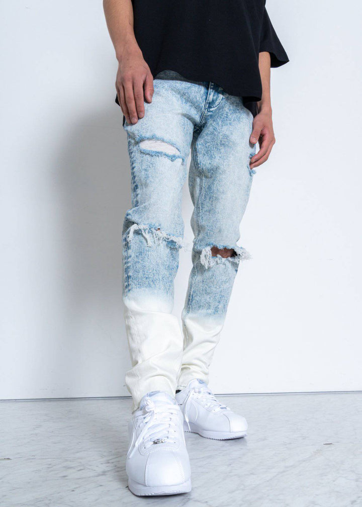 Konus Men's Acid Washed Jean in Blue by Shop at Konus