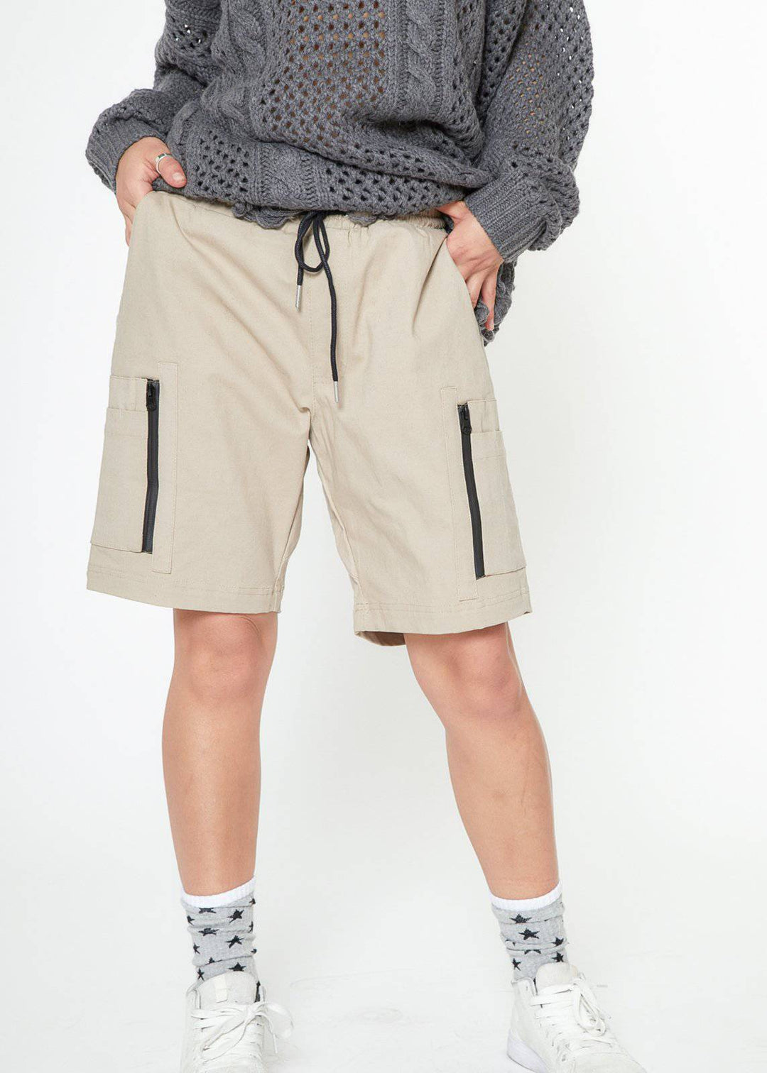 Konus Men's Cargo Shorts in Khaki by Shop at Konus