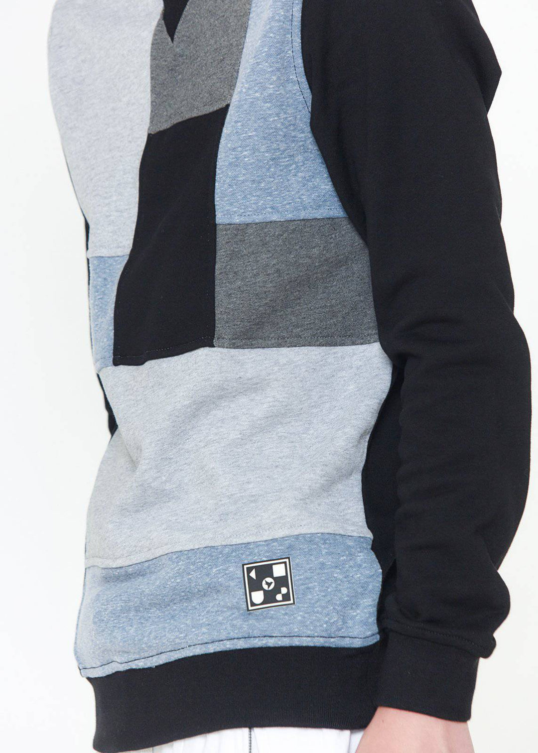 Konus Men's Sweatshirt w/ Panelling in Black by Shop at Konus