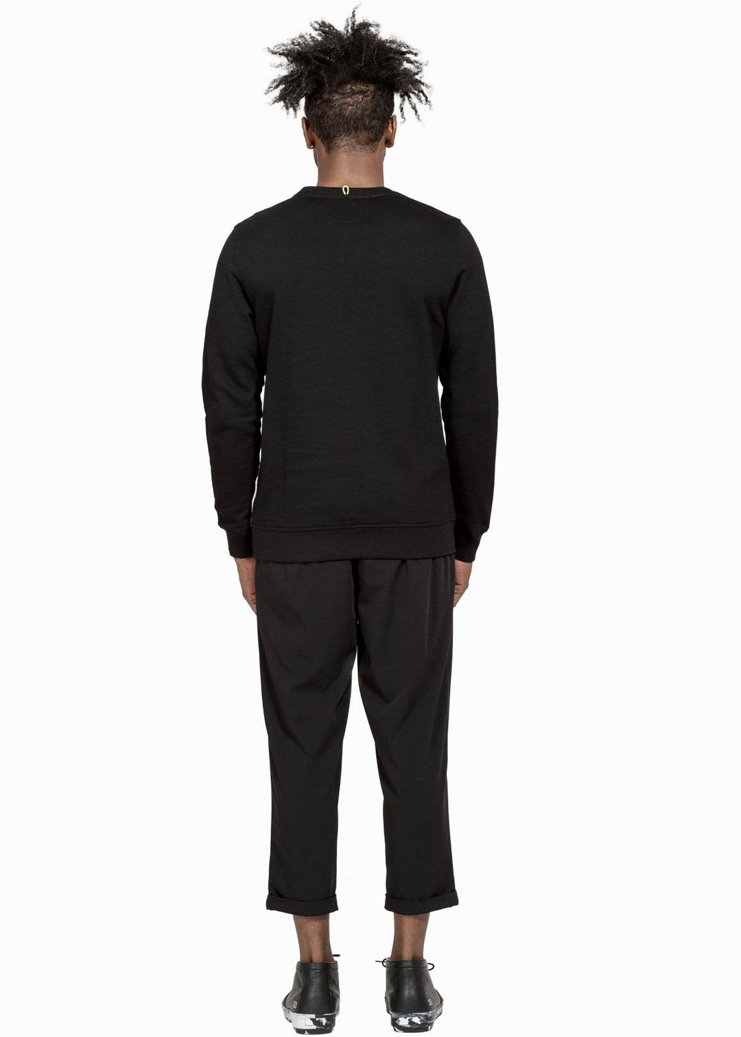 Konus Men's Sweatshirt w/ Panelling in Black by Shop at Konus