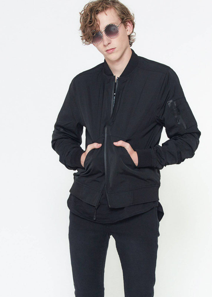 Konus Men's MA-1 Bomber Jacket in Black by Shop at Konus