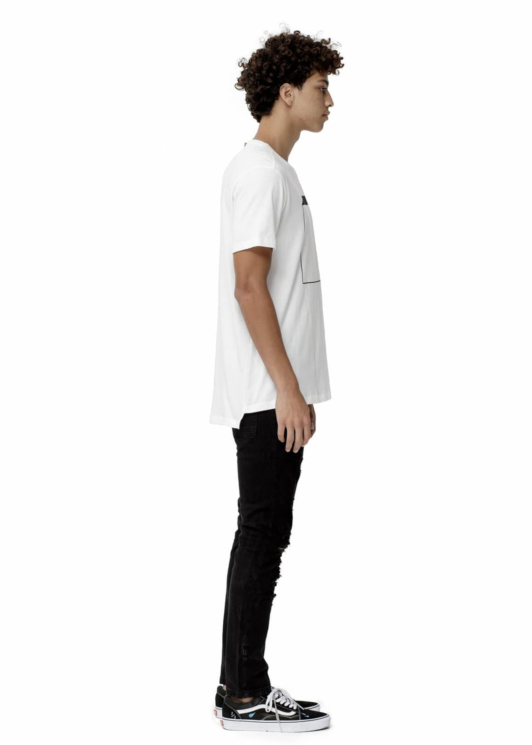 Konus Men's 3D Box Tee in White by Shop at Konus