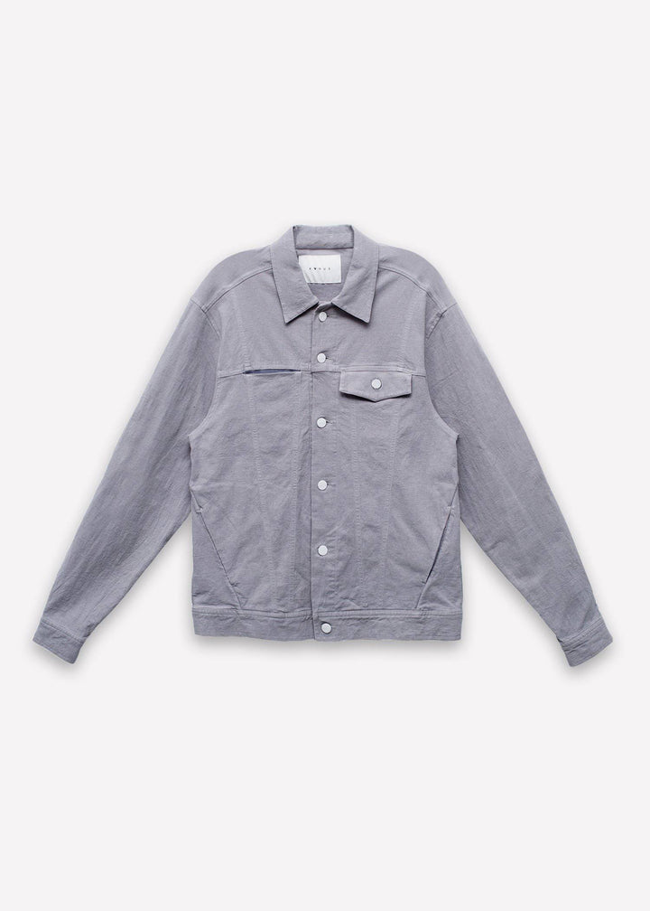 Konus Men's Trucker Jaket / Bernard In Grey by Shop at Konus