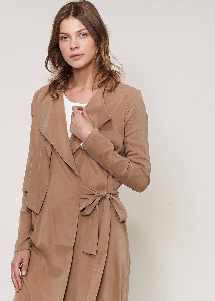 Ro&de Noir Women's Wrap Trench In Sand by Shop at Konus