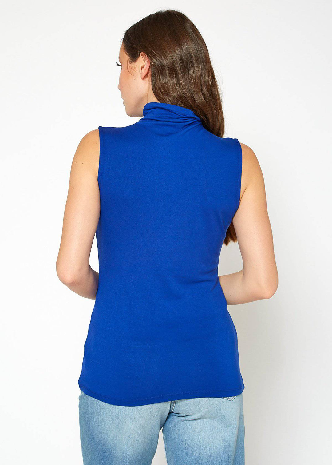 Women's Sleeveless Turtle Neck Fitted Top by Shop at Konus