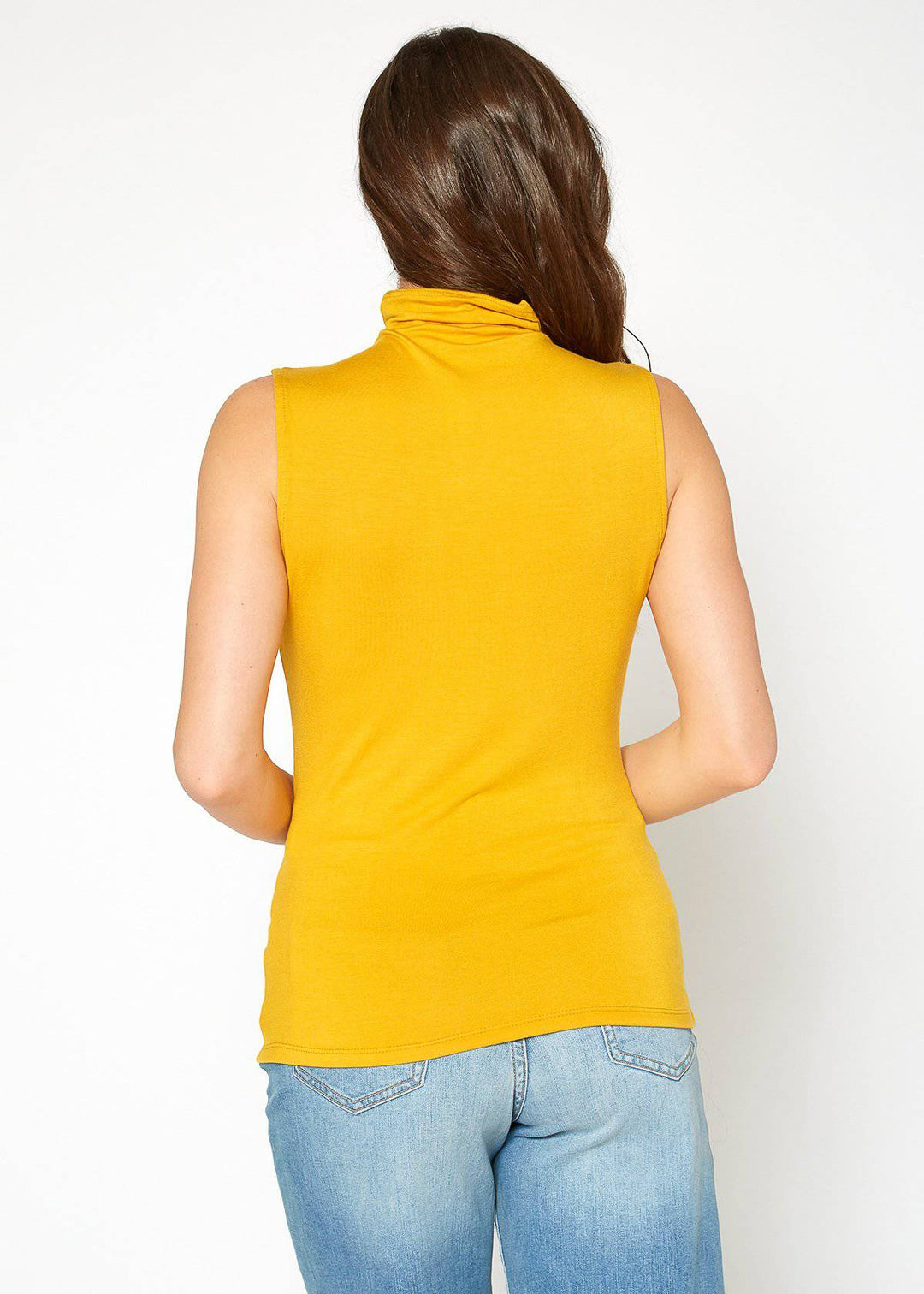 Women's Sleeveless Turtle Neck Fitted Top by Shop at Konus