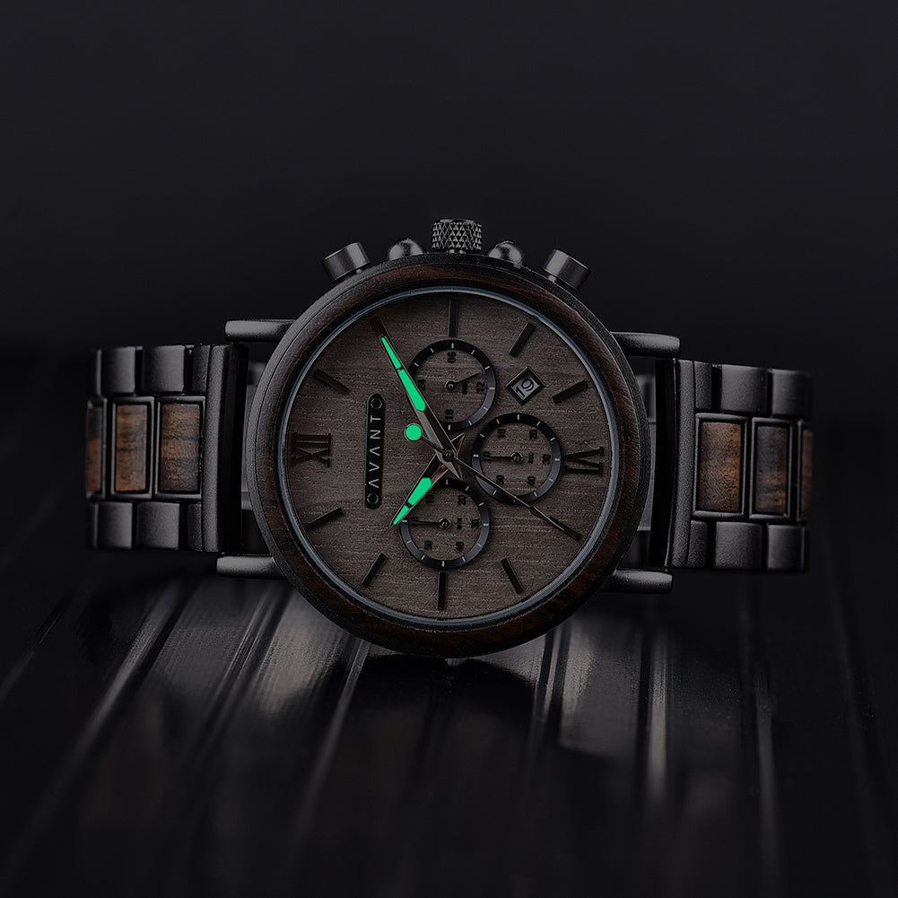 EXPLORER S - GUN METAL (44MM) by AVANTWOOD