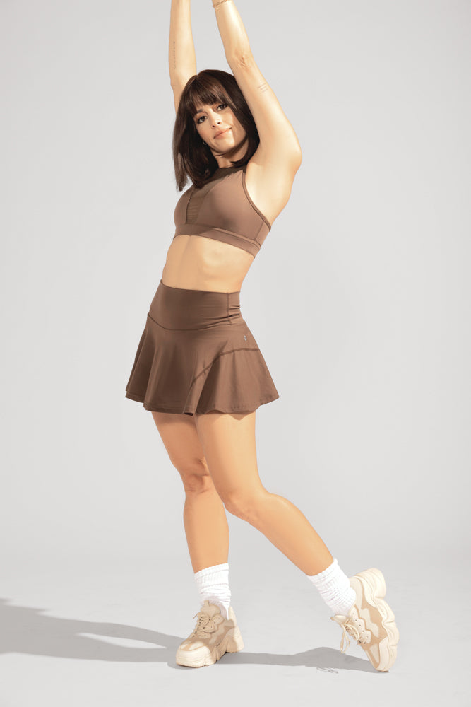 Twirl Skort - Mochaccino by POPFLEX®
