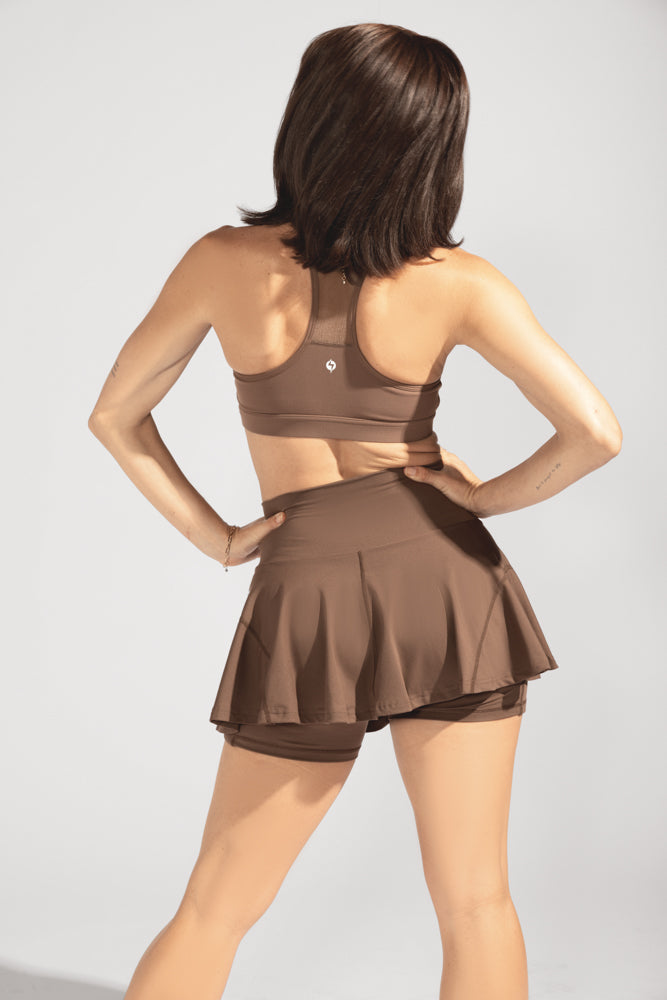 Twirl Skort - Mochaccino by POPFLEX®