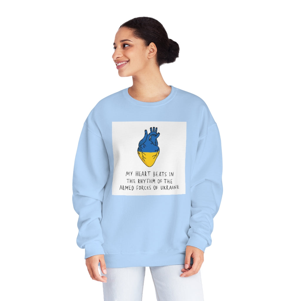 The Heart Beats Unisex Crewneck Sweatshirt