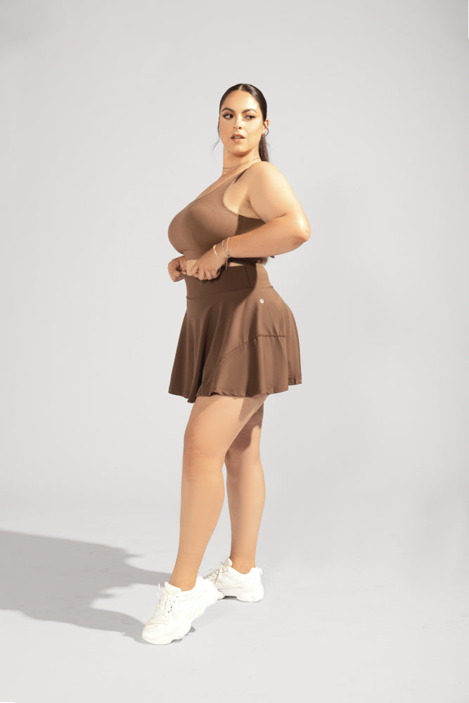 Twirl Skort - Mochaccino by POPFLEX®