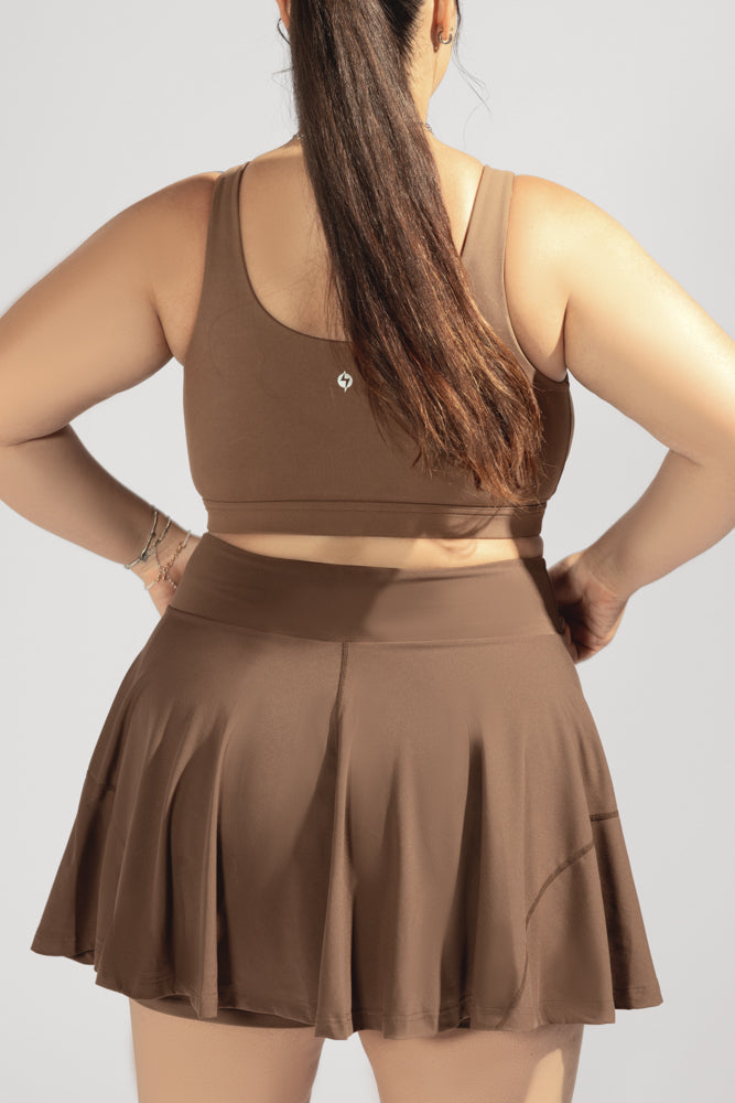 Twirl Skort - Mochaccino by POPFLEX®