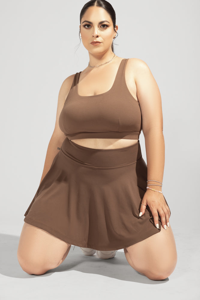 Twirl Skort - Mochaccino by POPFLEX®