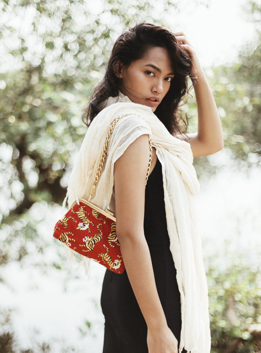 Sumatran Tiger Clutch, in Red by BrunnaCo