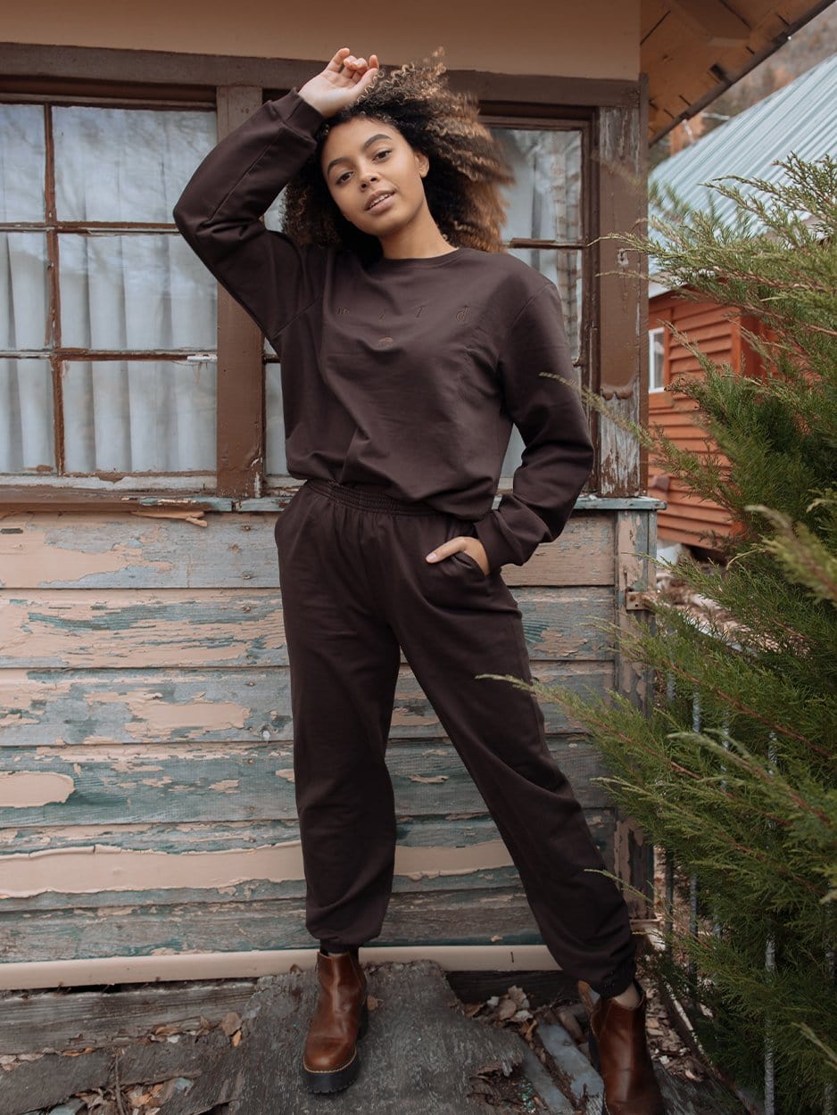 BROWN COLOR SET TOP by Indy Brand
