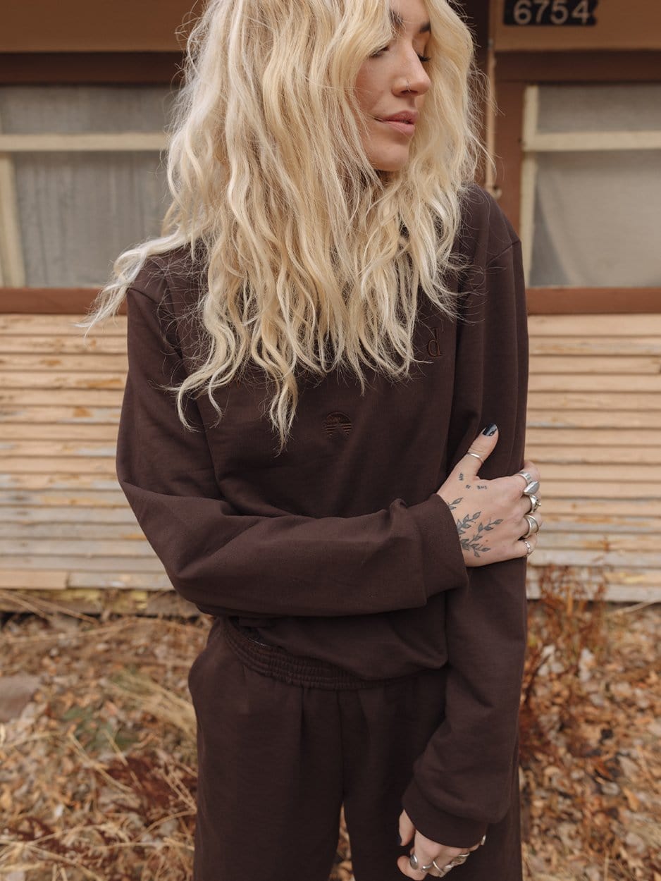 BROWN COLOR SET TOP by Indy Brand