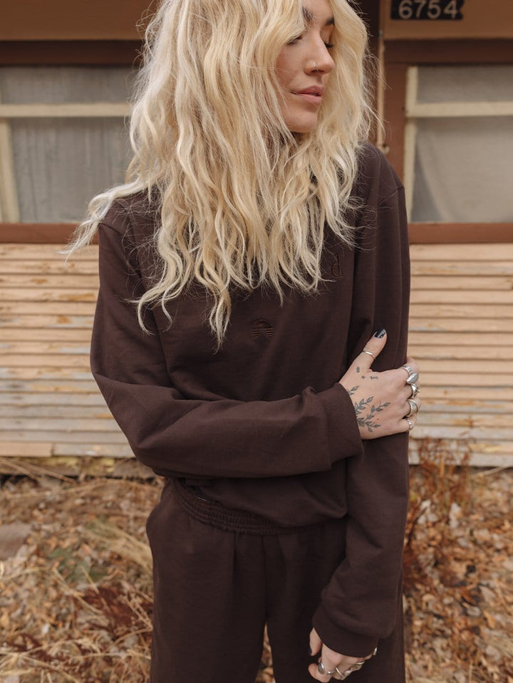 BROWN COLOR SET TOP by Indy Brand