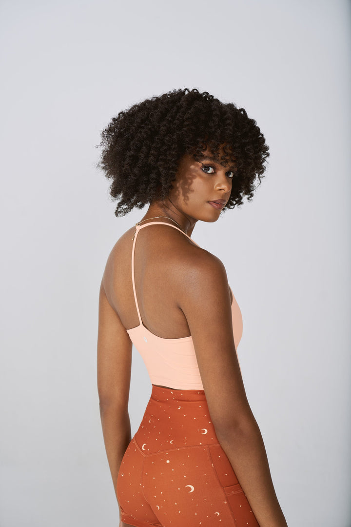 Flexy Crop Top - Peach by POPFLEX®