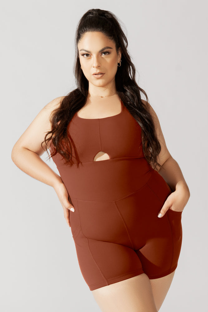 Peekaboo Shortsie - Deep Clay by POPFLEX®