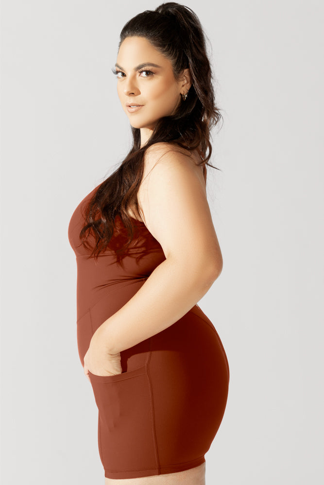 Peekaboo Shortsie - Deep Clay by POPFLEX®