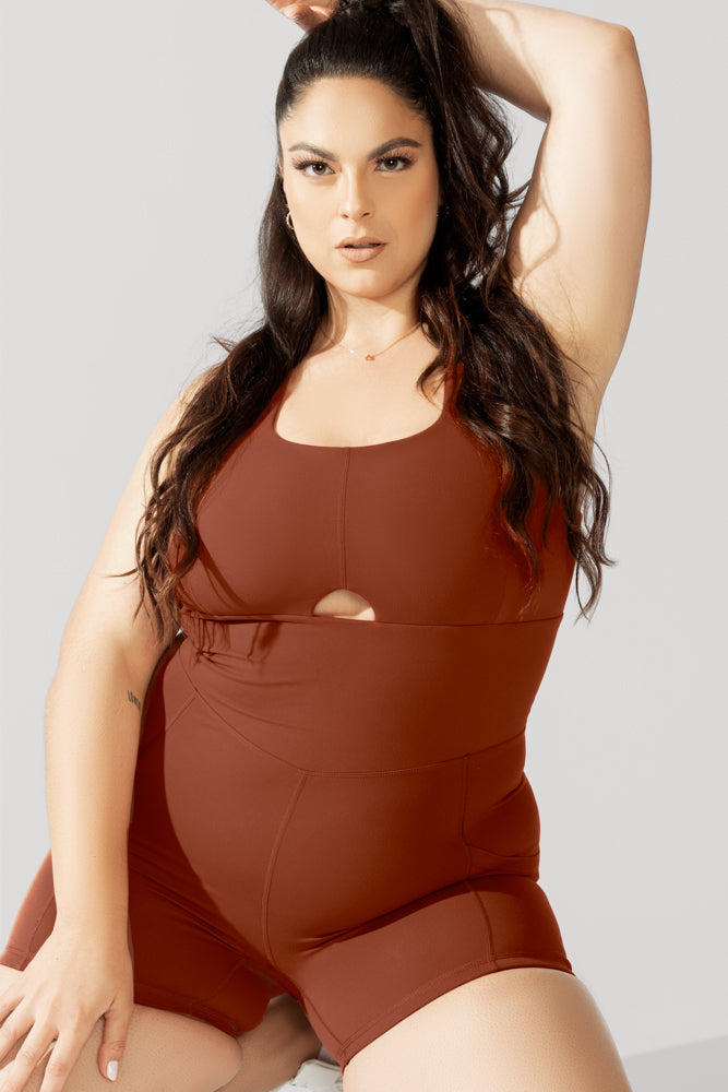 Peekaboo Shortsie - Deep Clay by POPFLEX®