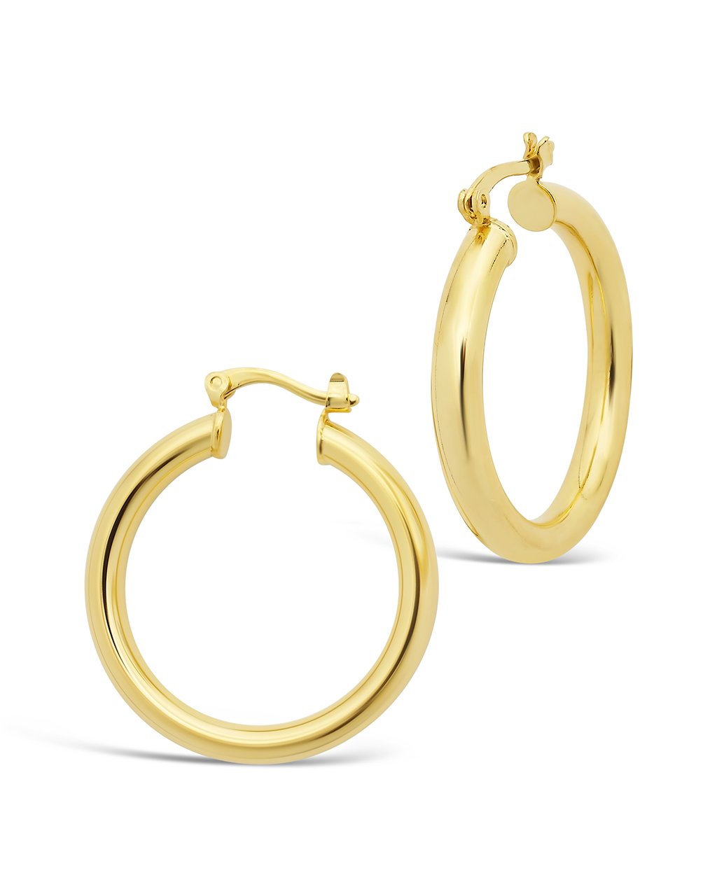 Chunky Tube Hoops by Sterling Forever