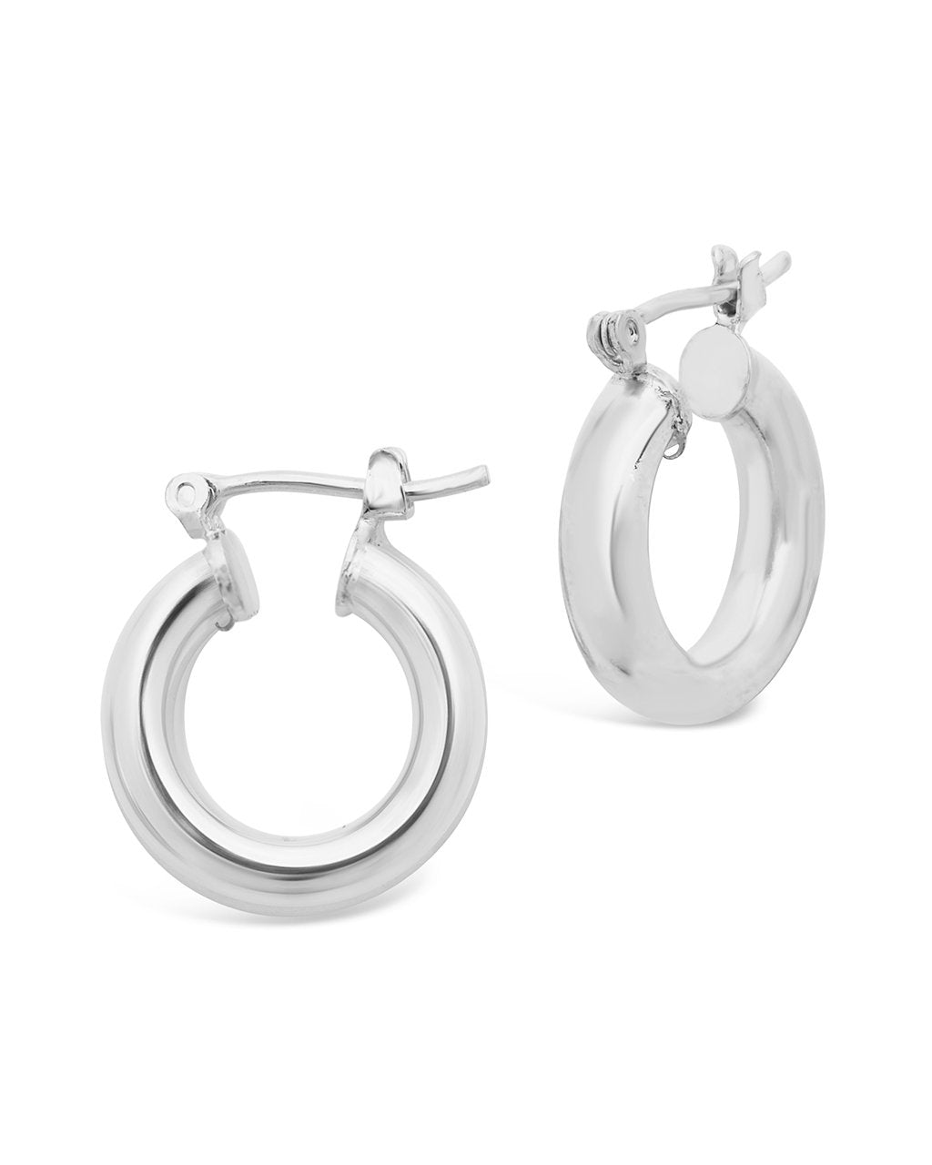 Chunky Tube Hoops by Sterling Forever