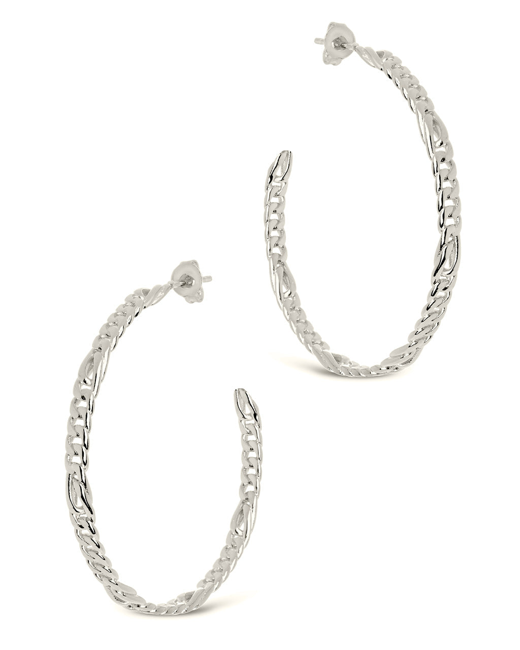 Claudette Hoops by Sterling Forever