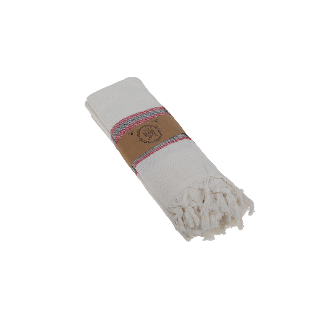 Smyrna Turkish Hand / Kitchen Towel 4 pack 23x17in by La'Hammam