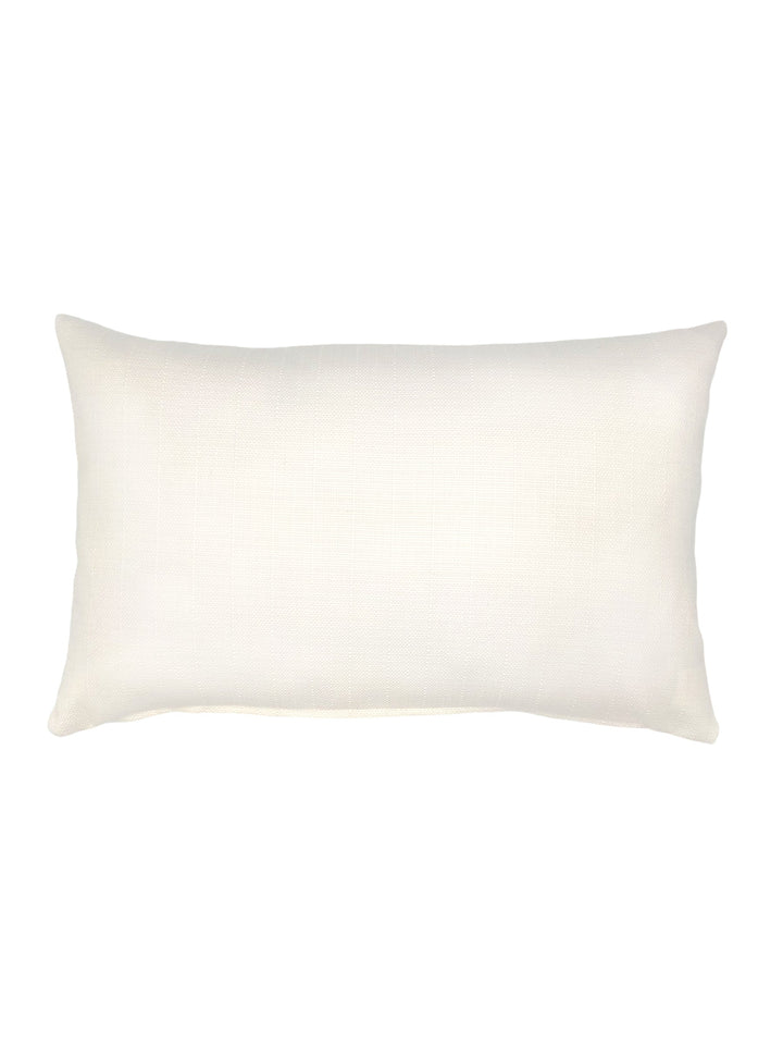 Summer Classic White Outdoor Pillow by Anaya