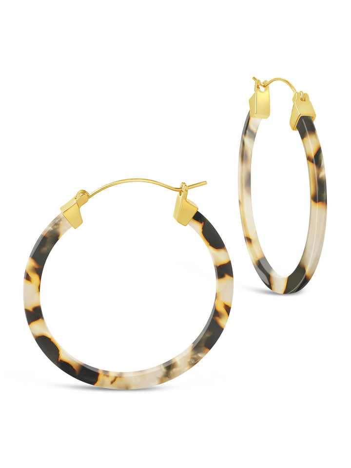 50mm Resin Hoop Earrings by Sterling Forever