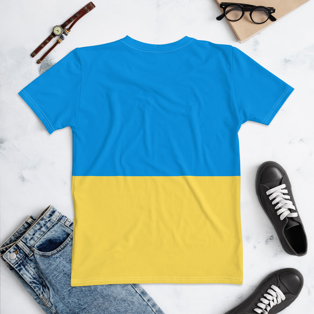 All Over Blue & Yellow Women's Tee