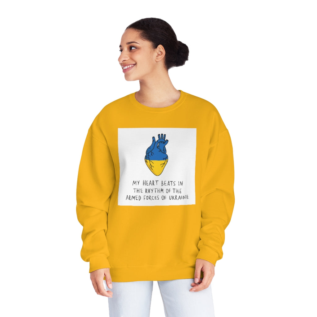 The Heart Beats Unisex Crewneck Sweatshirt