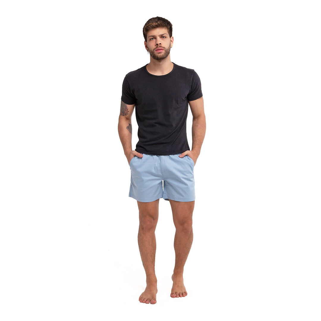 Cotton Shorts - Blue by Bermies Swimwear